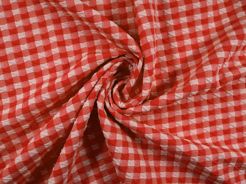 EL7020 - Crosscheck - Gingham Polyester Nylon Spandex Jacquard | EBI Fabrics