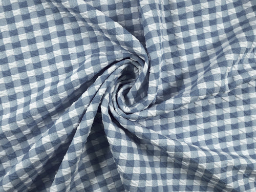 EL7020 - Crosscheck - Gingham Polyester Nylon Spandex Jacquard | EBI Fabrics