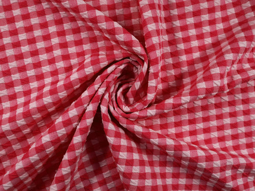 EL7020 - Crosscheck - Gingham Polyester Nylon Spandex Jacquard | EBI Fabrics