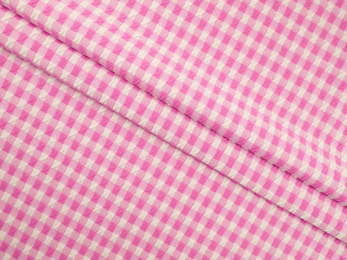 EL7020 - Crosscheck - Gingham Polyester Nylon Spandex Jacquard | EBI Fabrics