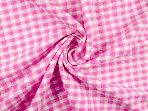 EL7020 - Crosscheck - Gingham Polyester Nylon Spandex Jacquard | EBI Fabrics