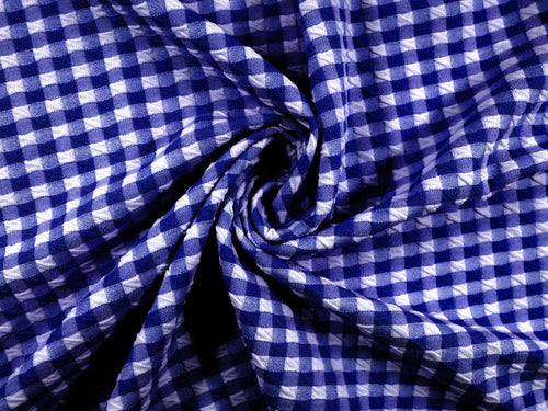 EL7020 - Crosscheck - Gingham Polyester Nylon Spandex Jacquard | EBI Fabrics