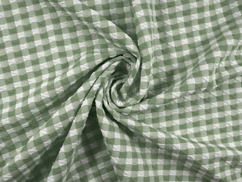 EL7020 - Crosscheck - Gingham Polyester Nylon Spandex Jacquard | EBI Fabrics