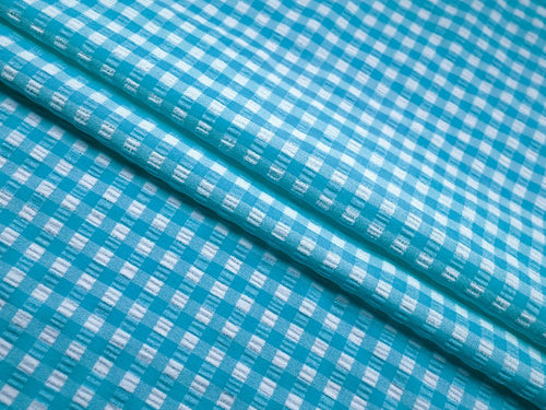 EL7025 - Checkmate - Gingham Nylon Polyester Spandex Woven Jacquard | EBI Fabrics