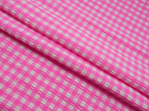 EL7025 - Checkmate - Gingham Nylon Polyester Spandex Woven Jacquard | EBI Fabrics