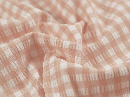 EL7025 - Checkmate - Gingham Nylon Polyester Spandex Woven Jacquard | EBI Fabrics
